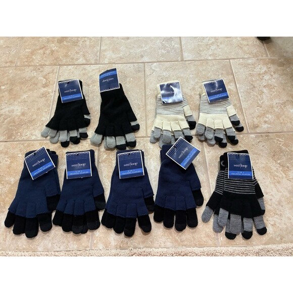 WEST LOOP 3 in 1 Winter Texting Gloves - One Size Fits All  Adult (9 Pack) - Picture 1 of 4